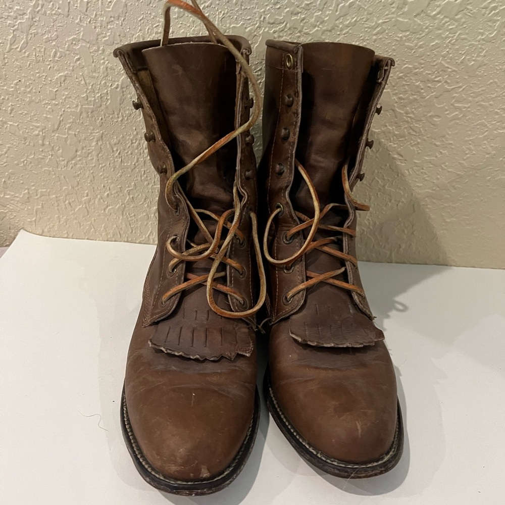Justin boots leather women 7.5